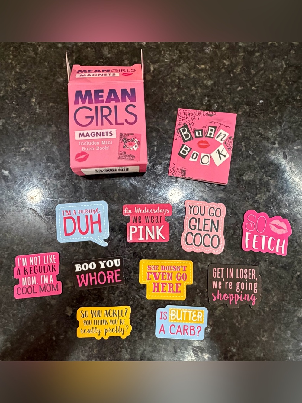 Magnets - Pink Magnet Set Mean Girls